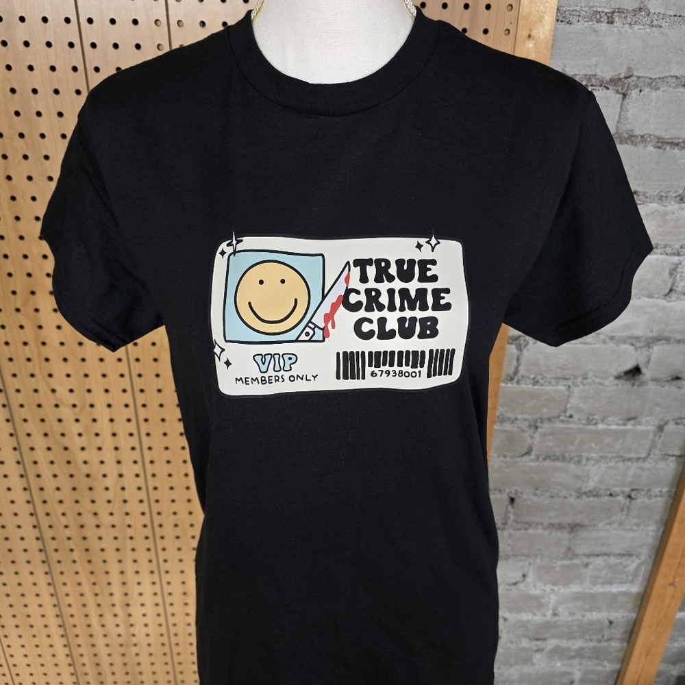 True Crime Club Small Graphic Tee Shirt